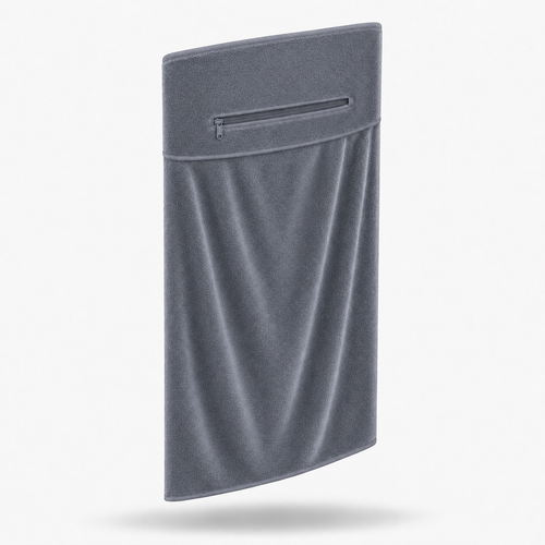 Louit Gym Towel with Zip Pocket & Bench Hood